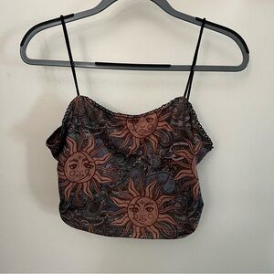 Sun and Moon Print Cami Top